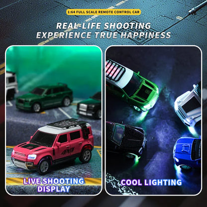 1/64 Mini RC Alloy Car Pocket Remote Control Vehicle