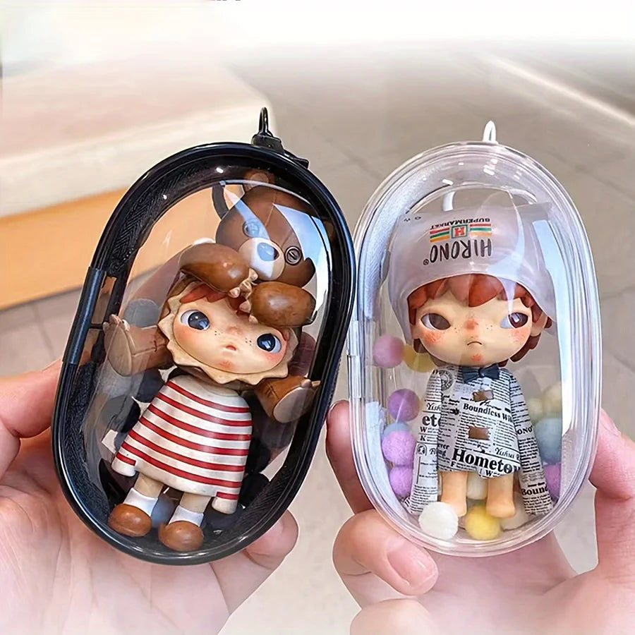 Mini Clear Zipper Storage Bag Earphone Organizer
