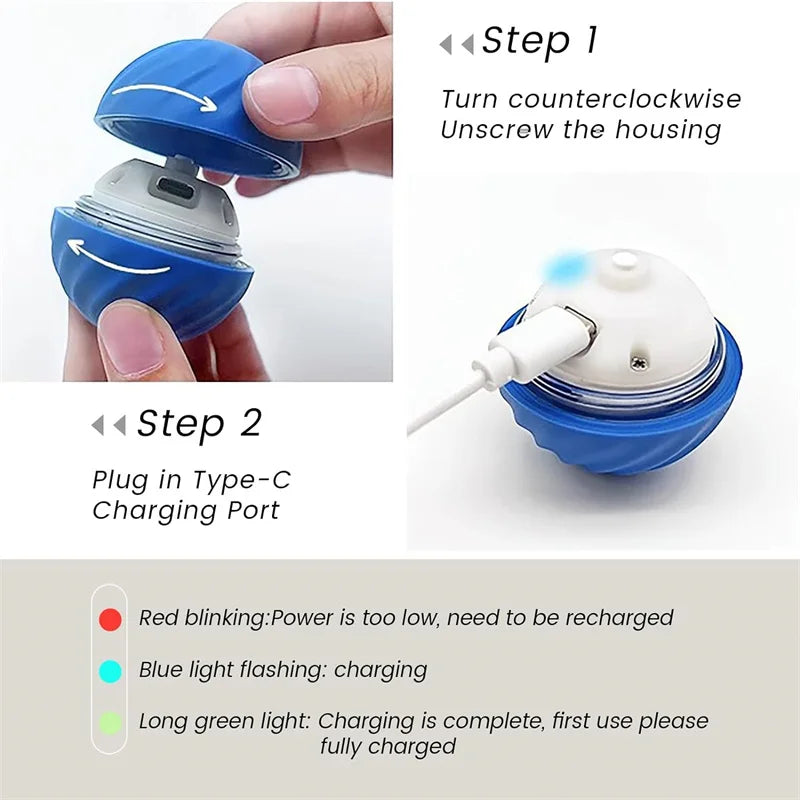 Smart Interactive Dog Ball Toy Automatic Moving Bouncing Ball