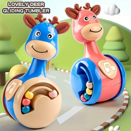 Roly Poly Baby Tumbler Toy Infant Wobbler Sound Toy