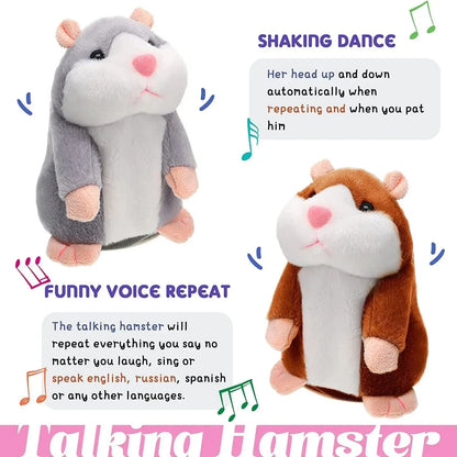 Talking Nod Hamster Plush Toy Voice Imitating Doll