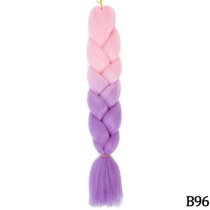 24 Inch Jumbo Braiding Hair Synthetic Afro Ombre Extensions