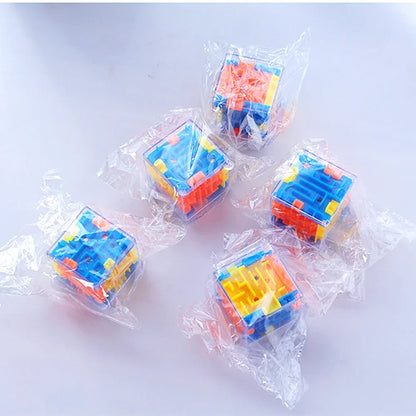 3D Maze Magic Cube Six Sided Rolling Ball Puzzle Toy