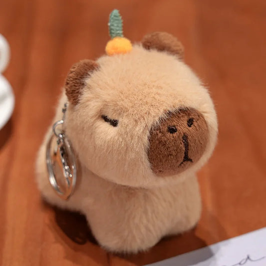 Capybara Plush Keychain Cute Bag Pendant Charm