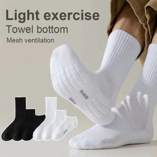 Winter Towel Bottom Basketball Socks Men's Deodorant