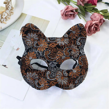 Sexy Lace Cat Masquerade Mask Women Halloween Party Prop