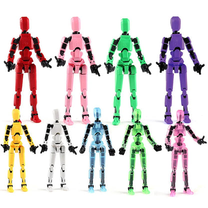 13 Action Figure Titan Multi-Jointed Movable Shapeshift Robot T13 Action Mannequin Character and Dog Figure Toys gifts for kids
