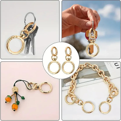 Spring Snap Carabiner Clip Metal Swivel Trigger Hook O Rings
