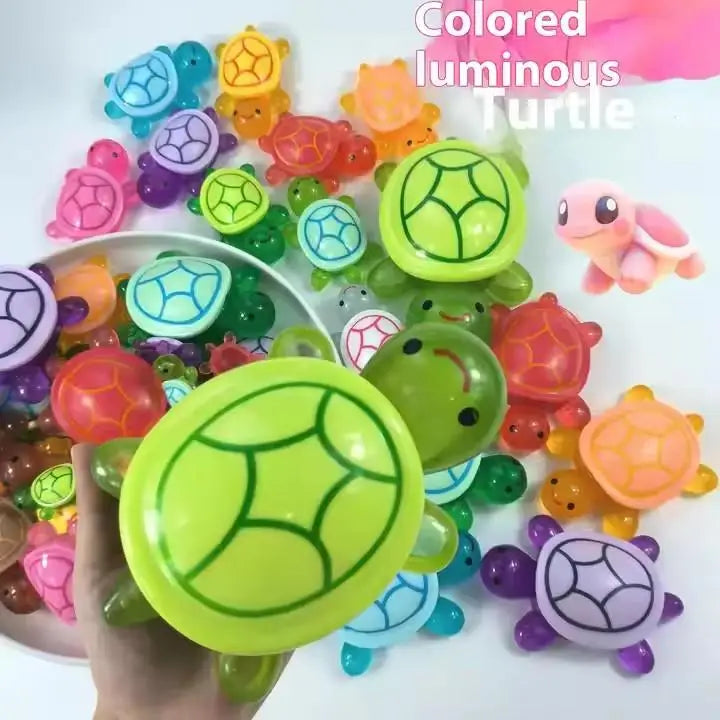 Glow in the Dark Turtle Set Resin Storage Ornament