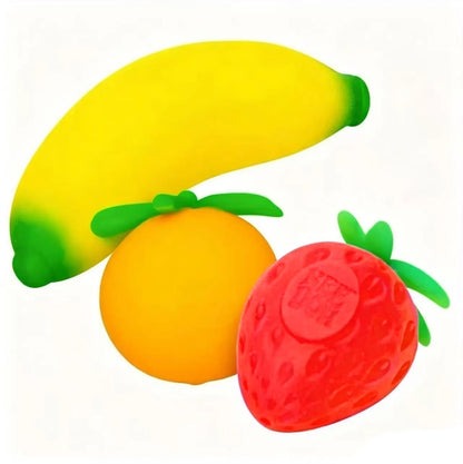 Fruit Squishy Sensory Stress Toy Simulated Orange Banana