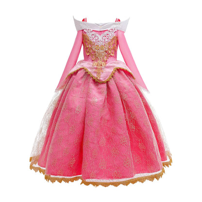 Sleeping Princess Halloween Cosplay Dress Off Shoulder Gown