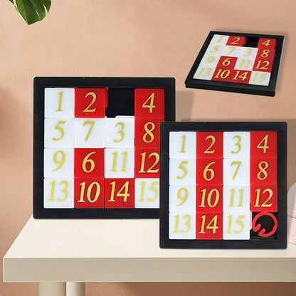 15-Tile Sliding Number Puzzle for Kids and Adults