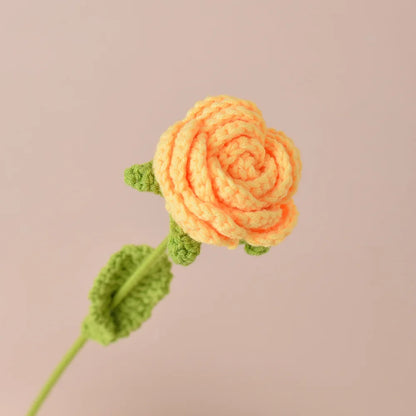 Knitting Flower Rose Tulips Daisy Bouquet Crochet Floral