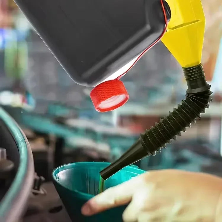 Foldable Car Refueling Funnel Plastic Oil Transfer Tool