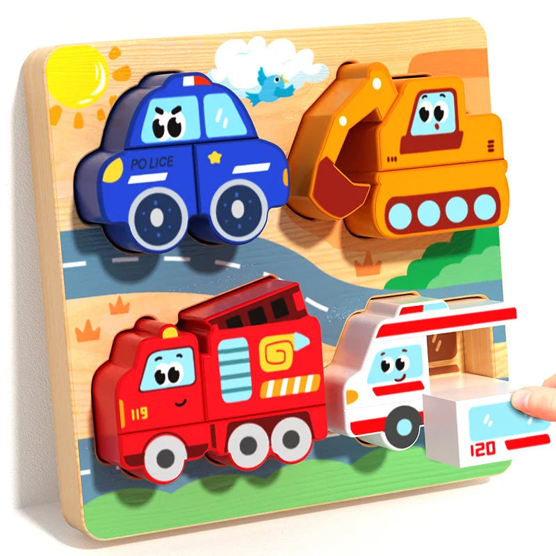 Shape Matching Toy - Montessori Wooden Toys for Children & Toddlers