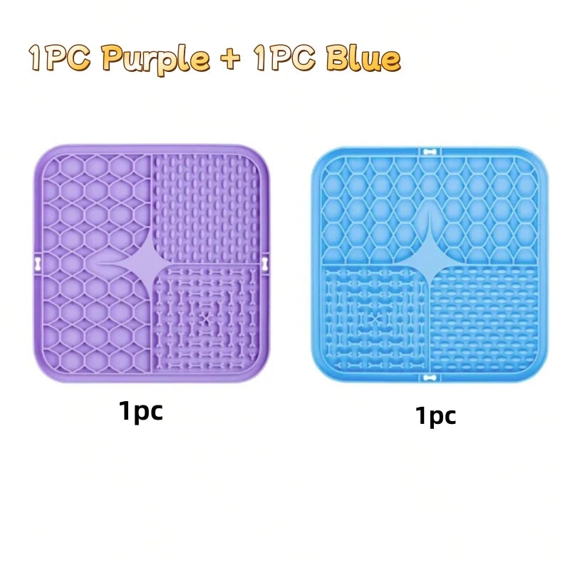 Pet Lick Silicone Mat Dog Slow Feeder Bathing