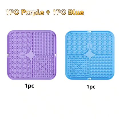 Pet Lick Silicone Mat Dog Slow Feeder Bathing