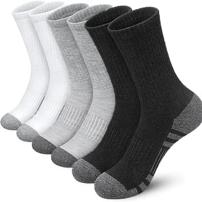 Men Non Slip Athletic Crew Socks Ground Gripping Sports