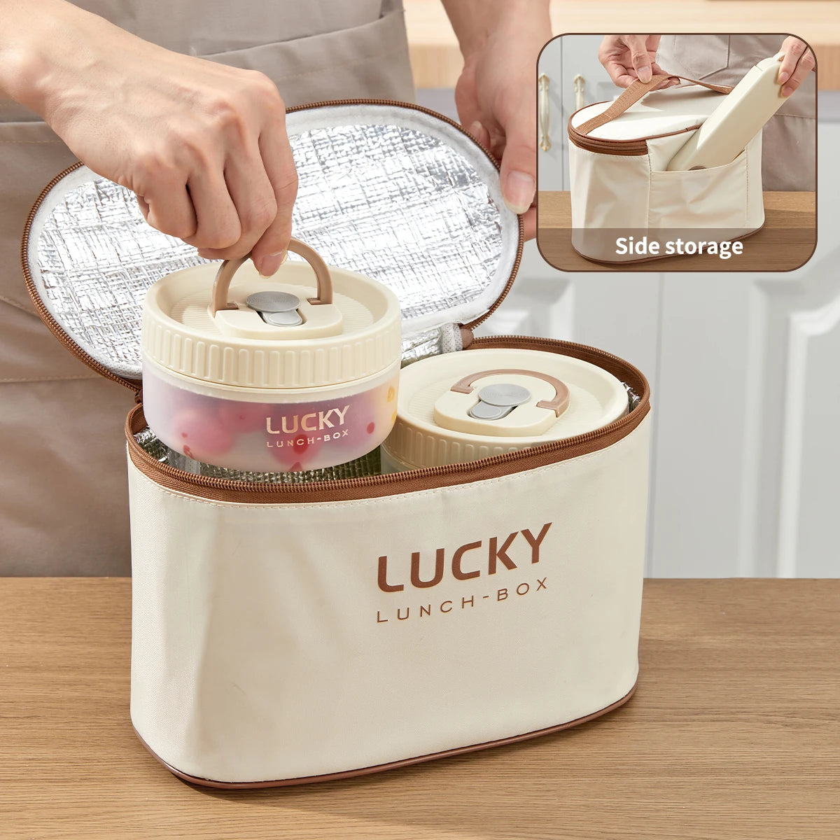 WORTHBUY Transparent Plastic Lunch Box With Handle Microwave Safe Leak-proof Bento Box Portable Food Container For Student Kids