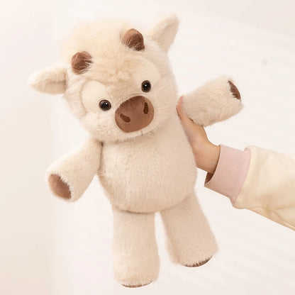 Highland Cow Plush Toy: Fluffy Cattle Stuffed Animal Soft Cow Plushie (45cm)