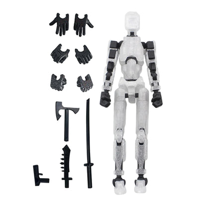 Action Doll Titan Multi Joint Mobile Transformation Robot Handheld T13 Action Doll Character and Dog Shaped Toy Children's Gift