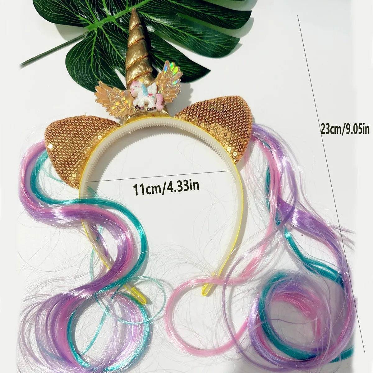 Unicorn Birthday Girl Headband Cute Kids Party Headwear
