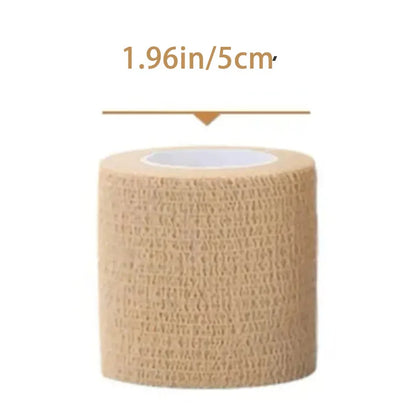 10/1Rolls Medical Adhesive Bandage Elastic Breathable Sports Self Adhesive Tape Beige Wrap Finger Tape For Wrist Ankle First Aid
