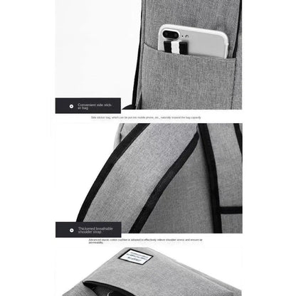 Trendy Men's Minimalist Backpack Versatile Backpack Large Capacity School Student Computer Travel Bag Washable Unisex Backpack