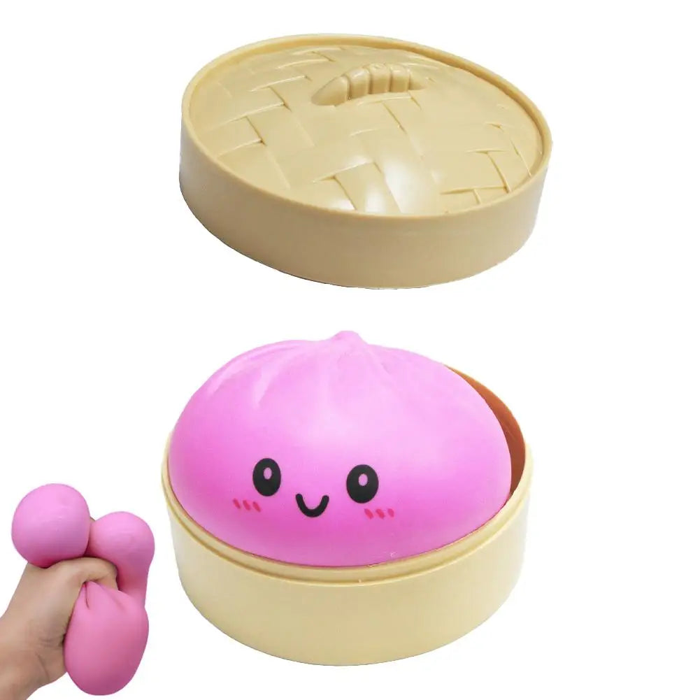 Steamed Bun Squishy Toy Squeezable Sensory Fidget