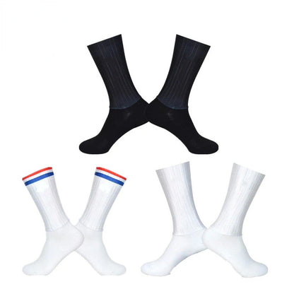 Aero Anti Slip Silicone Cycling Socks Men Bicycle Sport