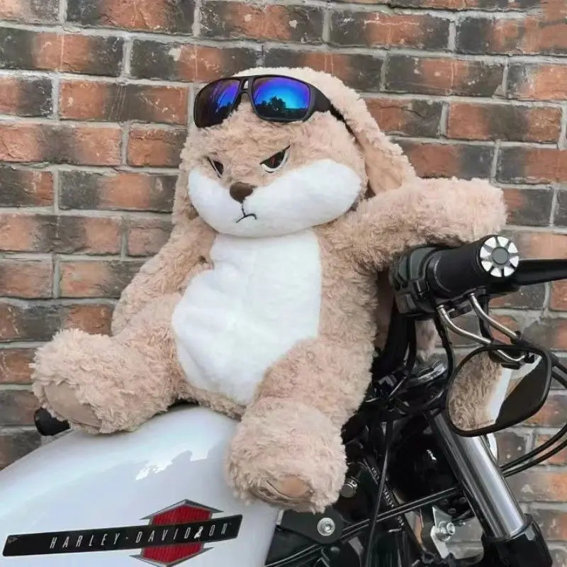 Large Angry Rabbit Plush Toy Soft Cotton Room Decor