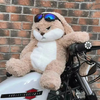 Large Angry Rabbit Plush Toy Soft Cotton Room Decor