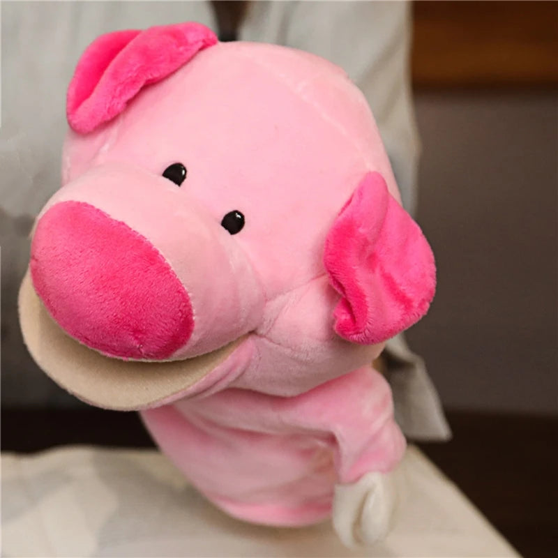 Cartoon Plush Hand Finger Puppets Family Storytelling Toy