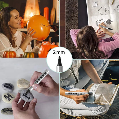 Waterproof Permanent Paint Marker Pen Black Oily Tyre Marker