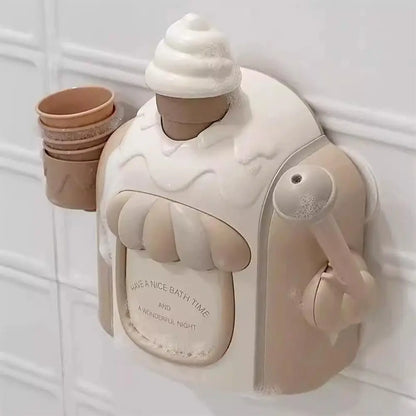 Kids Bath Bubble Foam Machine Toddler Ice Cream Maker
