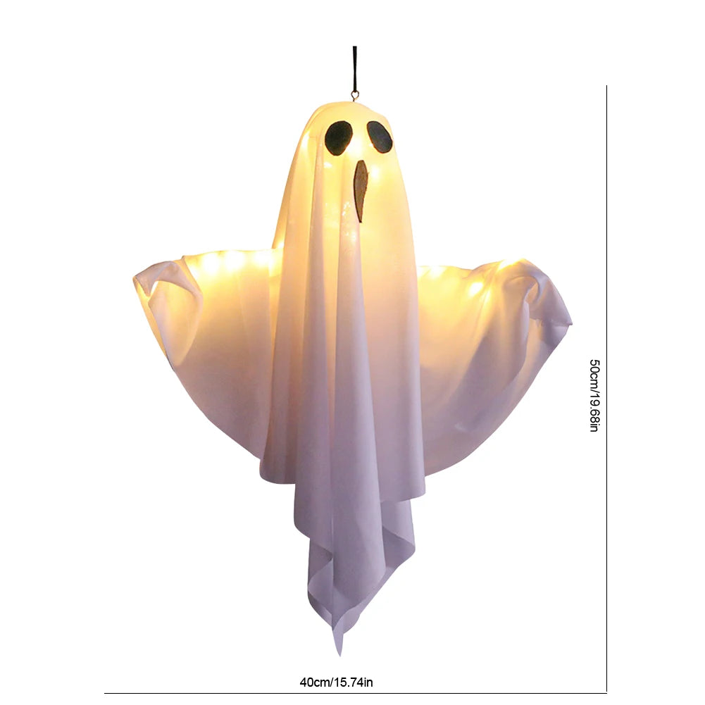 LED Hanging Ghost Light Outdoor Halloween Decor