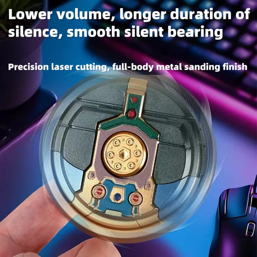 Rotating Ball Robot Fidget Gyro Decompression Fingertip Toy