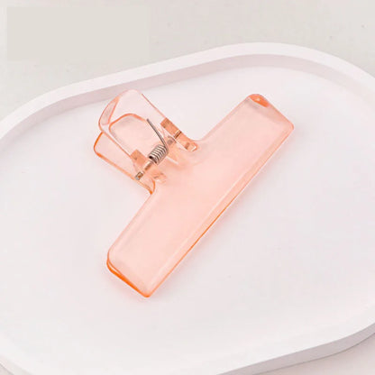 1Pc Creative Transparent Jelly Clip Storage Supplies Stationery School office supplies Storage clip
