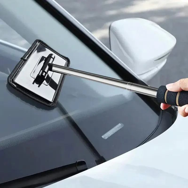 Telescopic Automobile Glass Wiper Scraping Tool Clean Brush