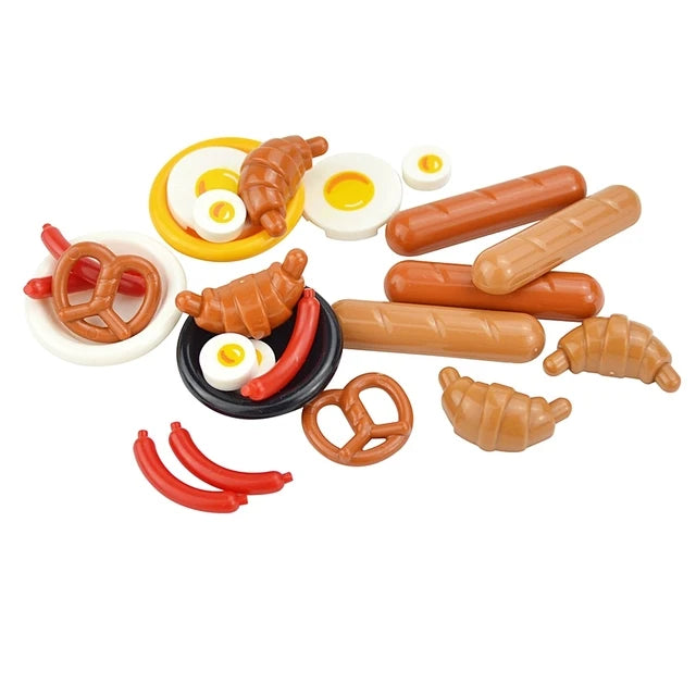City Food Building Blocks Set Play Food MOC Bricks