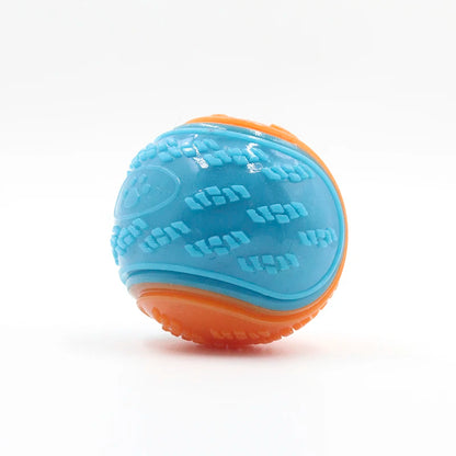 Soft TPR Squeaky Dog Ball Interactive Teeth Cleaning Toy