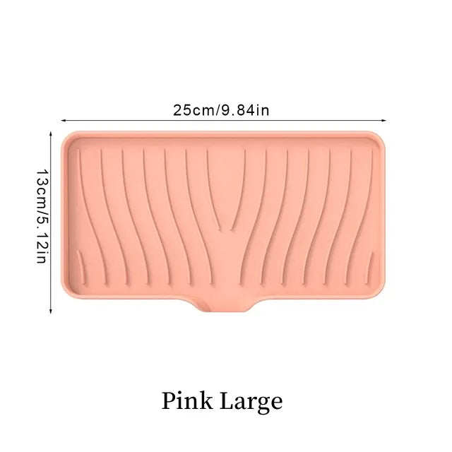 Silicone Drain Soap Box Bathroom Anti Slip Sink Tray Dish