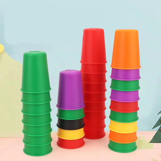 Montessori Stacking Cup Game Color Matching Logic Toy