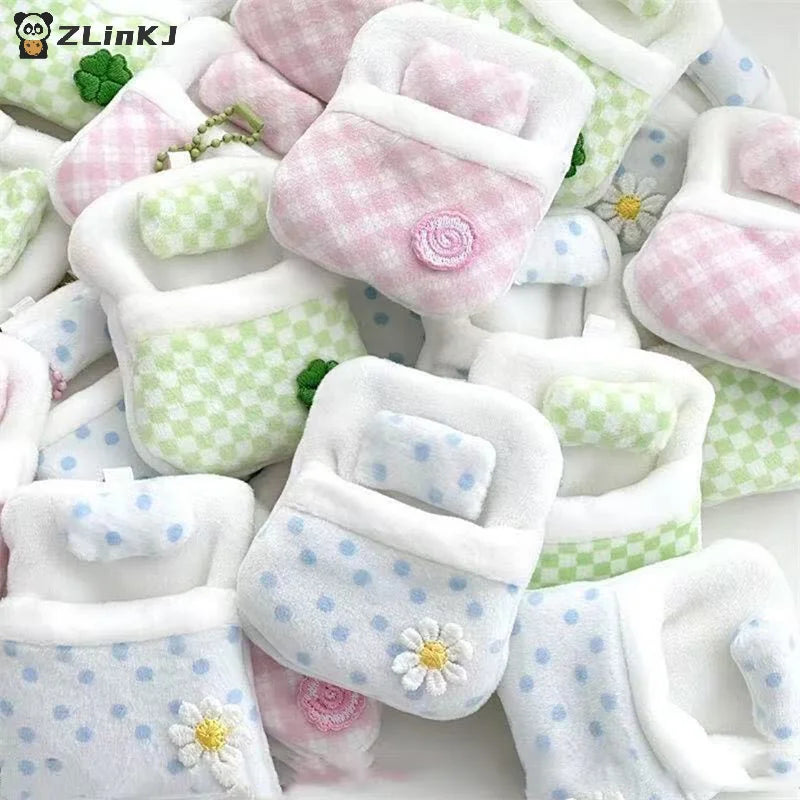 Plush Clover Mini Doll Bed Sleeping Bag Room Decor