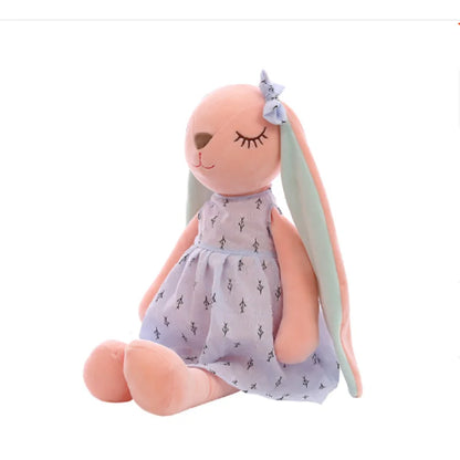 Cute Bunny Soothing Plush Doll Soft Sleeping Toy 35cm