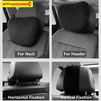 Car Headrest Neck Pillow Soft Driving Seat Cushion