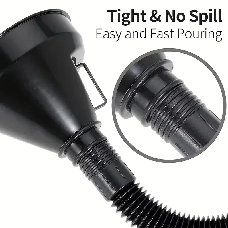 Flexible Oil Changing Funnel Spill Proof Fluid Pouring Tool