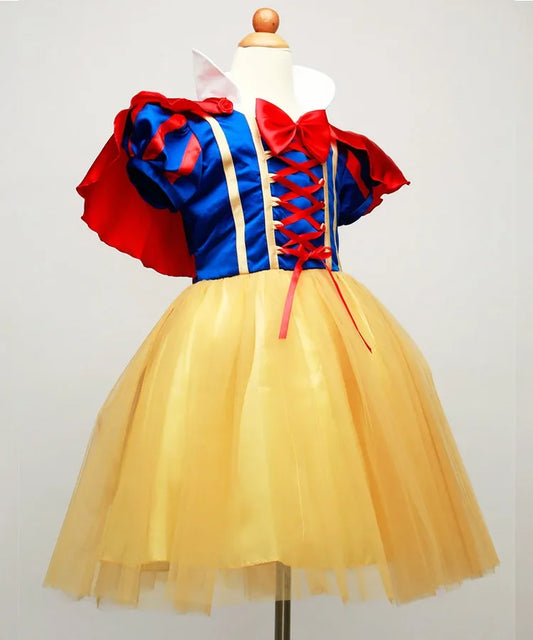 Snow White Princess Dress Up Halloween Cape Costume