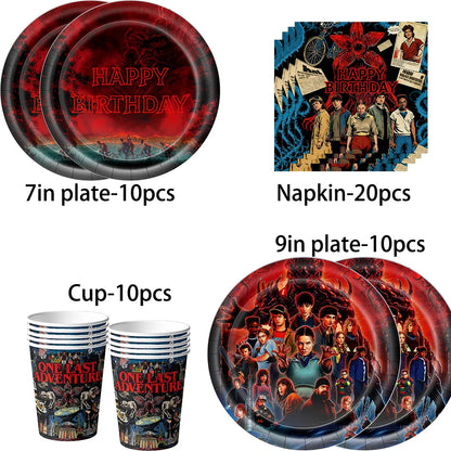Birthday Party Supplies Set Disposable Tableware Decor
