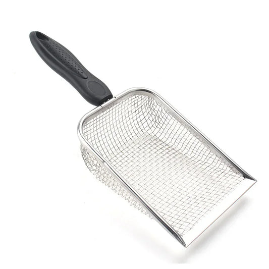 Stainless Steel Cat Litter Scoop Fine Mesh Substrate Sifter